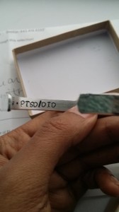 Everything is hammered in so it won't wear off